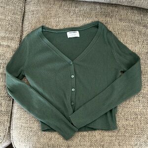 Women’s Size Small Ribbed Old Navy Cropped Cardigan